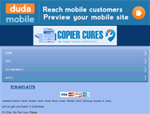 Tablet Screenshot of copiercures.com